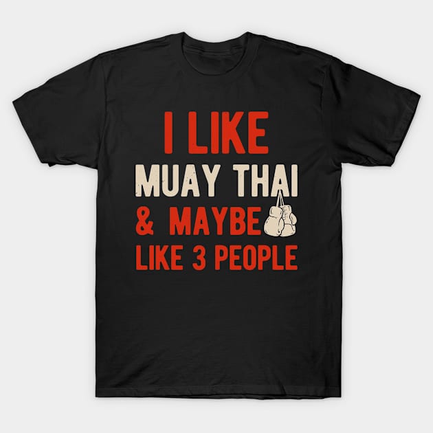 Funny Muay Thai T-Shirt by TheVintageChaosCo.